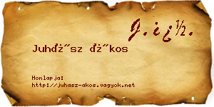 Juhász Ákos névjegykártya